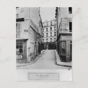 Rue Maitre Albert Paris, 1858-78 Vykort