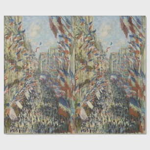 Rue Montorgueil i Paris Claude Monet Presentpapper