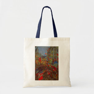 Rue Montorgueil med flaggor av Claude Monet Tygkasse