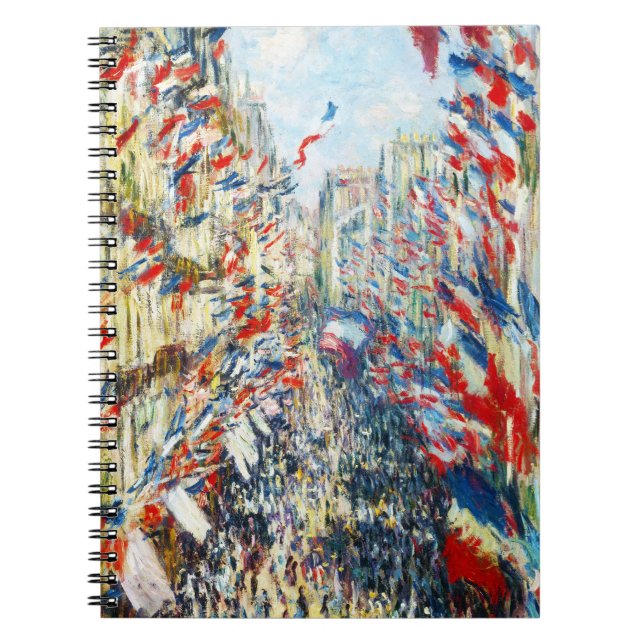Rue Montorgueil, Paris, festival i juni Anteckningsbok (Framsidan)