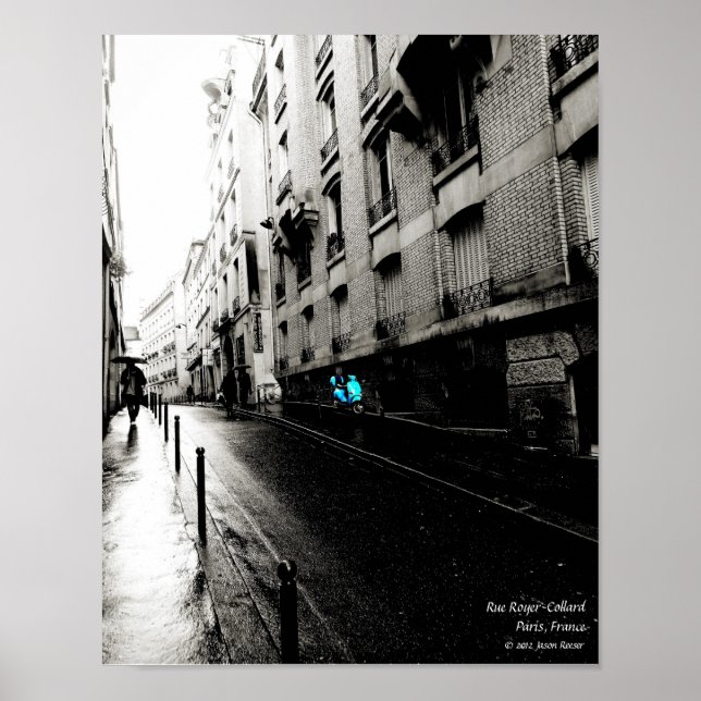 Rue Royer-Collard, Paris Frankrike Poster (Framsidan)