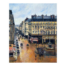 Rue Saint-Honoré i Aeftermiddag Camille Pissarro