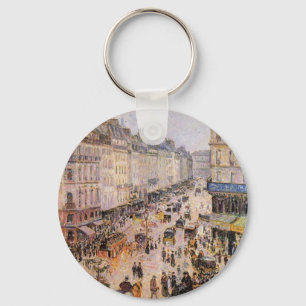 Rue Saint Lazare by Camille Pissarro Nyckelring
