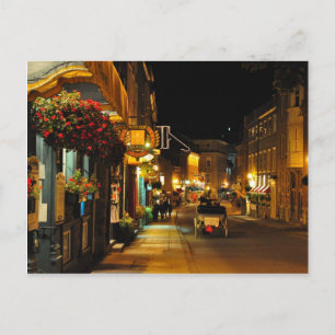 Rue St. Louis Horse Drawn Carriage Quebec Postcard Vykort