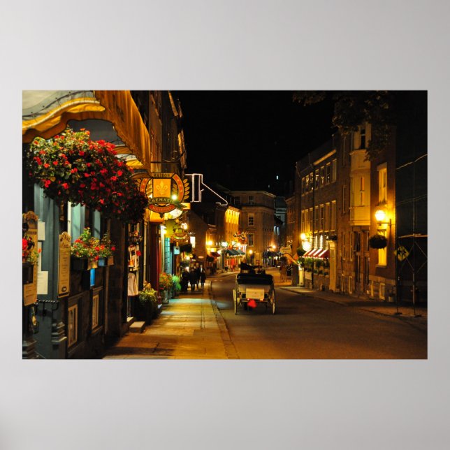 Rue St. Louis Horse Drawn Carriage Quebec Poster (Framsidan)