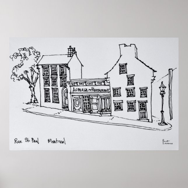 Rue St. Paul Old Town | Montreal, Kanada Poster (Framsidan)
