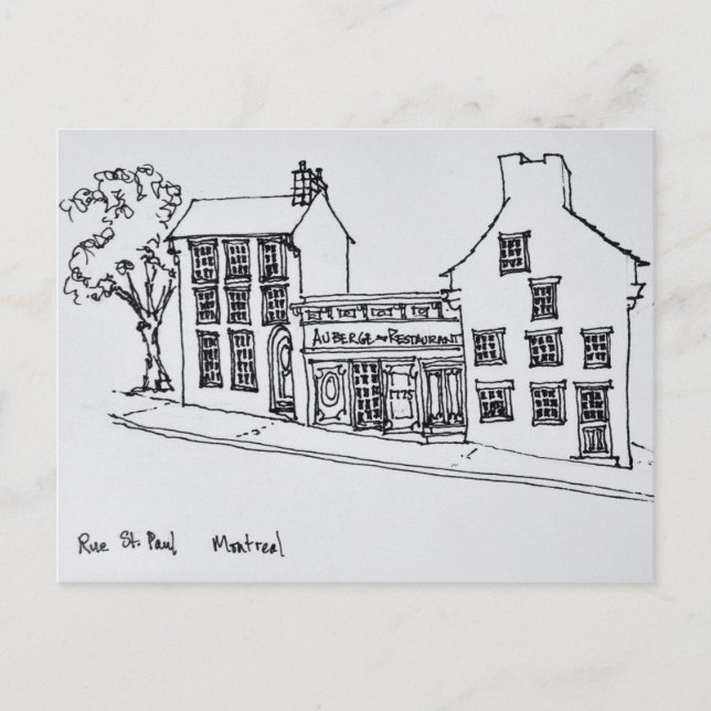 Rue St. Paul Old Town | Montreal, Kanada Vykort (Framsida)