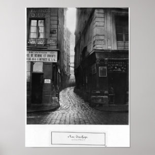 Rue Tirechape från rue St Honore, Paris Poster