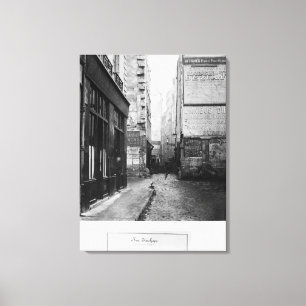 Rue Tirechape, från ruen de Rivoli, Paris Canvastryck