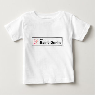 Ruen Sanktt-Denis, den Montreal gatan undertecknar T Shirt