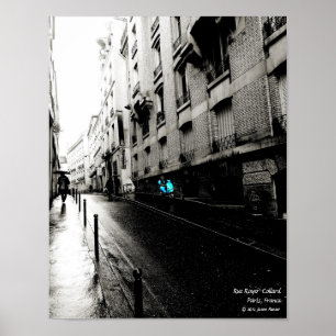 RueRoyer-Collard, Paris frankrike Poster