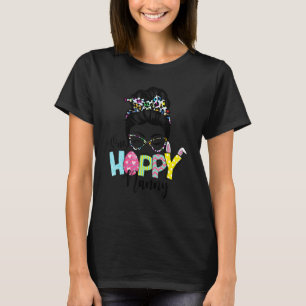 Ruff bun hår En glad barnsköterska kanin Glad påsk T Shirt