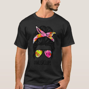 Ruff bun musiklärarliv tillbaka till skolan lärare t shirt