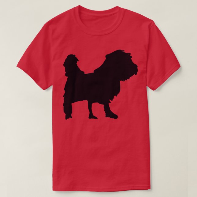 Ruff Hund Silhouette i Black T Shirt (Design framsida)