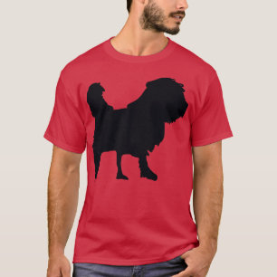 Ruff Hund Silhouette i Black T Shirt