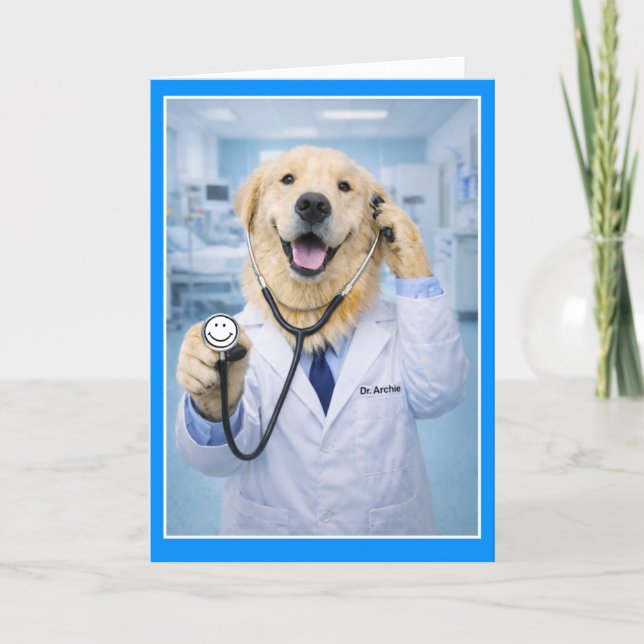 Ruff Time Get Well Card  STFA-2 Kort (Framsida)