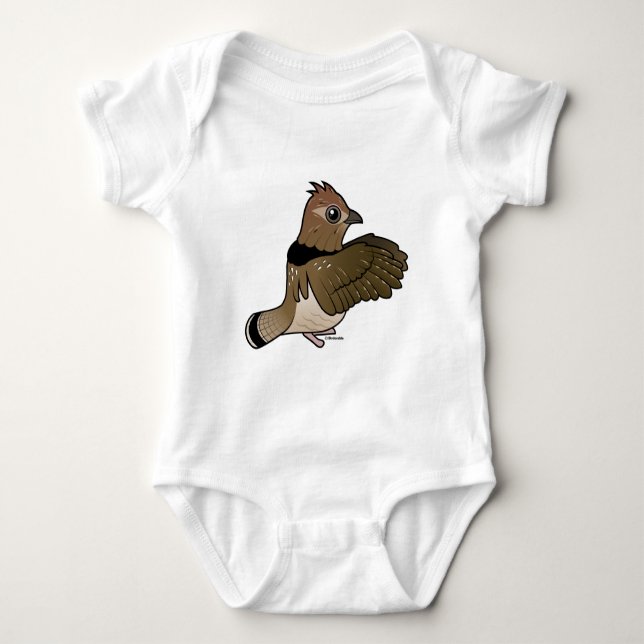 Ruffed Grouse (att trumma) Tee Shirt (Framsida)