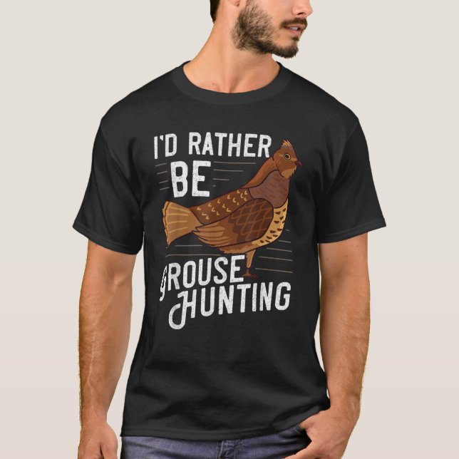 Ruffed Grouse Bird Gift Hunting Spruce Grouse T Sh Shirt (Framsida)