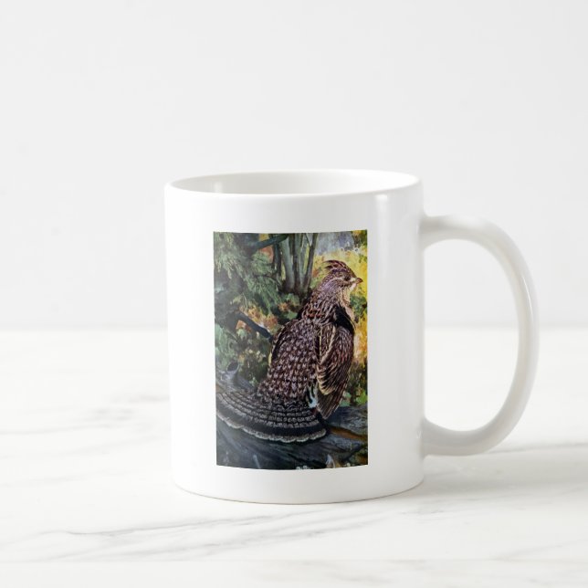 Ruffed Grouse i skogen Kaffemugg (Höger)