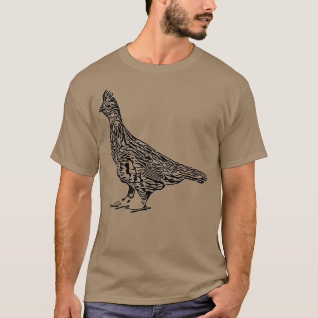 Ruffed Grouse T Shirt (Framsida)