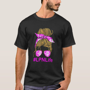 Ruffig håruppsättning Lpn Medicinsk Sjuksköterska T Shirt