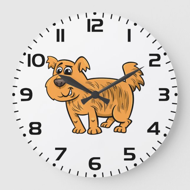 Ruffig orangevalp hund stor klocka (Framsida)