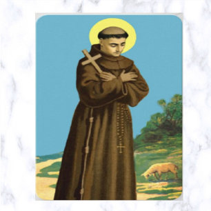 Ruffino Patron of Shyness Stuttering Prayer Card Visitkort