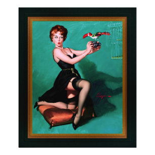 Ruffled Feathers av Gil Elvgren Fototryck