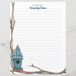 Ruffled Roof Reverie Lined Paper Sheet