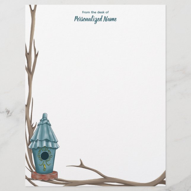 Ruffled Roof Reverie Unlined Letterhead Brevhuvud (Framsida)