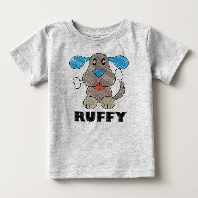 Ruffy - Babyfint linne-T-shirt Tröja (Framsida)