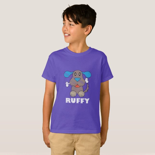 Ruffy - Barn Basic T-Shirt (Hel framsida)