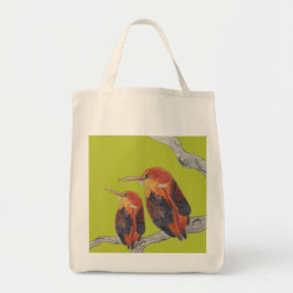 Rufous Backed Kingfish on a Tote Bag - (1) Tygkasse