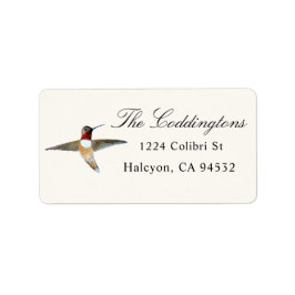 Rufous Hummingbird-adressetikett Adressetikett