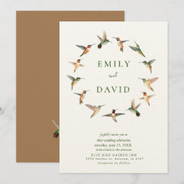 Rufous Hummingbird Bröllop Inbjudningar