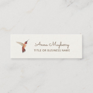 Rufous Hummingbird Mini Visitkort