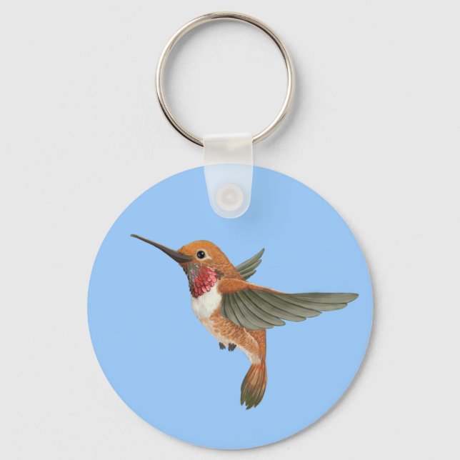 Rufous Hummingbird Nyckelring (Framsida)