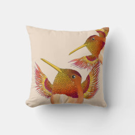 Rufous Hummingbird på en Pillow Kudde