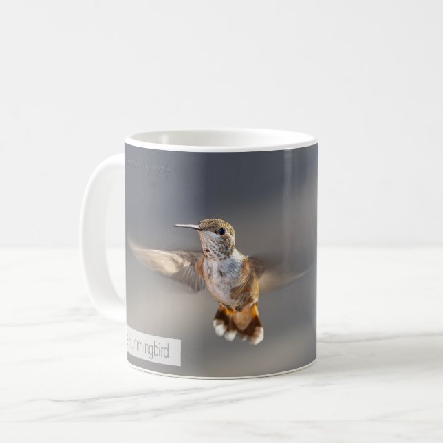 Rufous Hummingbird Psalm 115:13 KJV Kaffemugg (Framsida vänster)