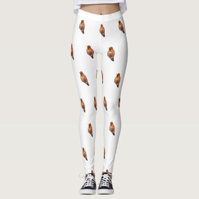 Rufous Hummingbird (Selasphorus rufus) Leggings (Framsida)