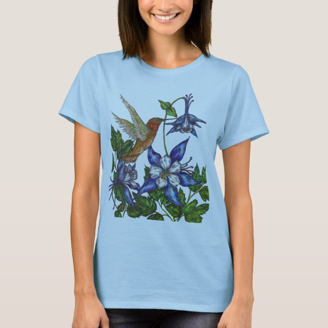 Rufous Hummingbird T-shirt (Framsida)