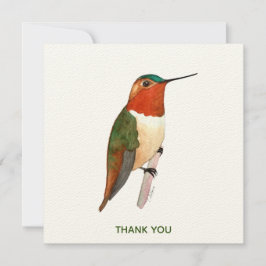 Rufous Hummingbird Tack Kort