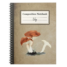 Rufous Milkcap Personlig Composition Anteckningsbok