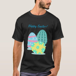 Rufsar färgrika ägg för flickaglad påsk T-tröja Tee Shirt