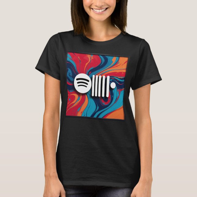 RUFUS DU SOL Spotify Scan Code T Shirt (Framsida)