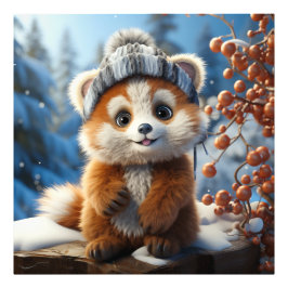 Rufus - En berömvärd röd panda Fototryck