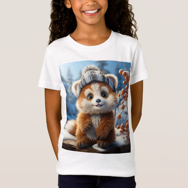 Rufus - En berömvärd röd panda T Shirt (Framsida)
