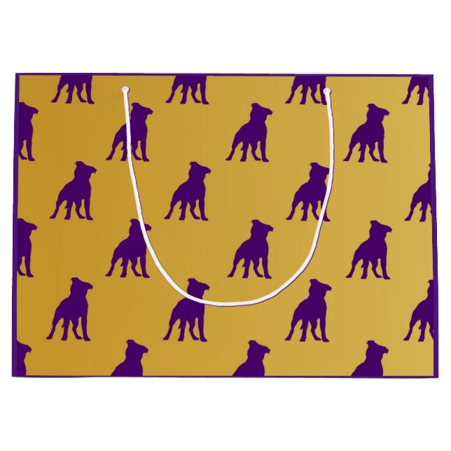 "Rufus" Que hund Gift Bag-Omega Psi Phi (Framsidan)
