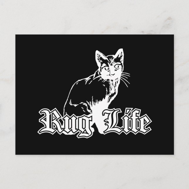 Rug Life - Gangsterkatt Vykort (Framsida)