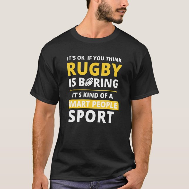 Rugby är en smart sport t shirt (Framsida)